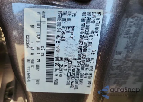 2013 Ford Focus Se z USA, uszkodzony, nr VIN 1FADP3F24DL244820